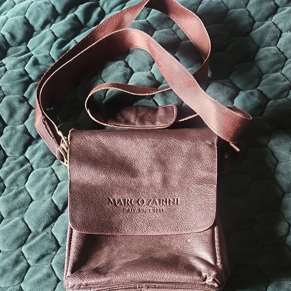 Brown Leather Messenger Bag for Men